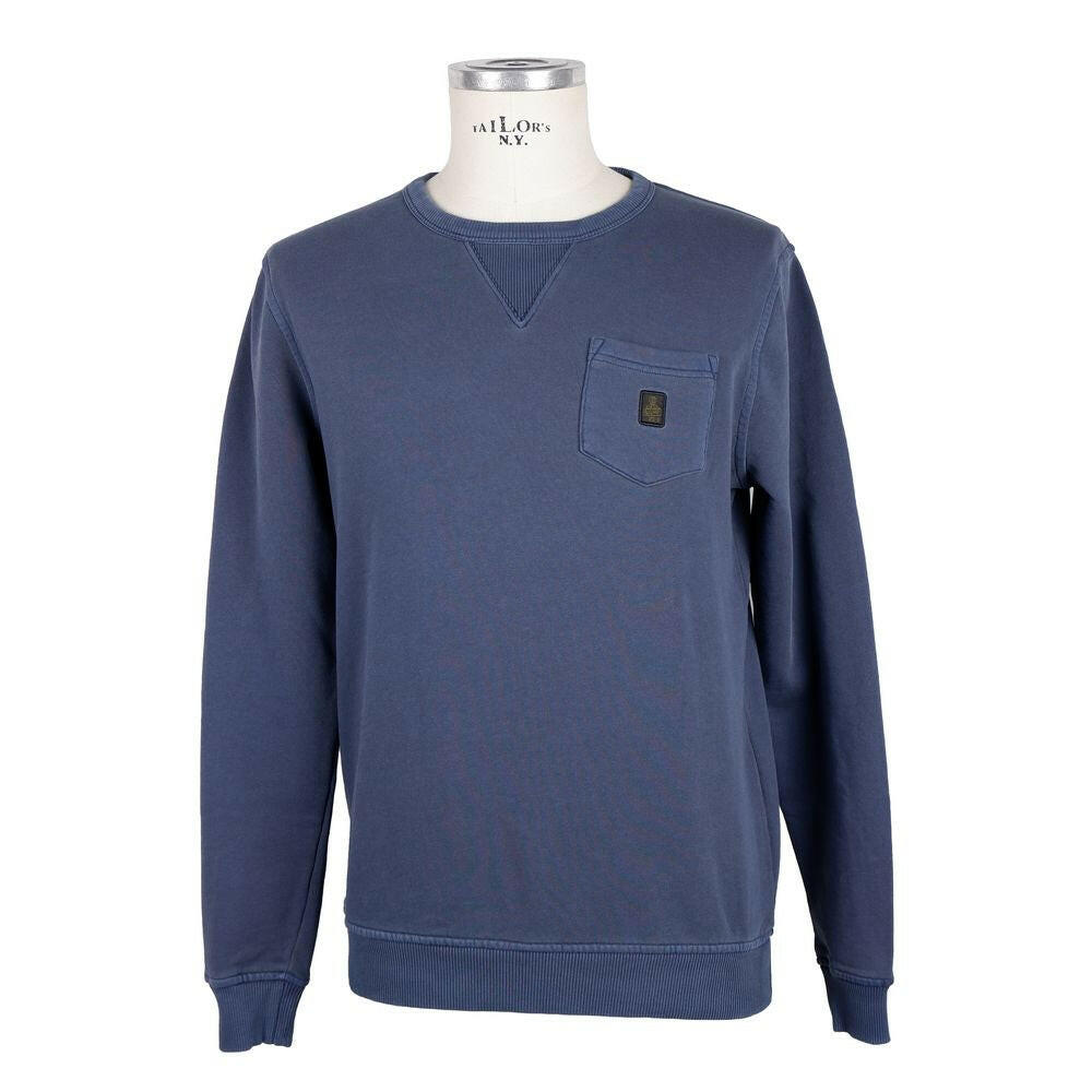 Refrigiwear Blue Cotton Men's Sweater -   -  Refrigiwear.