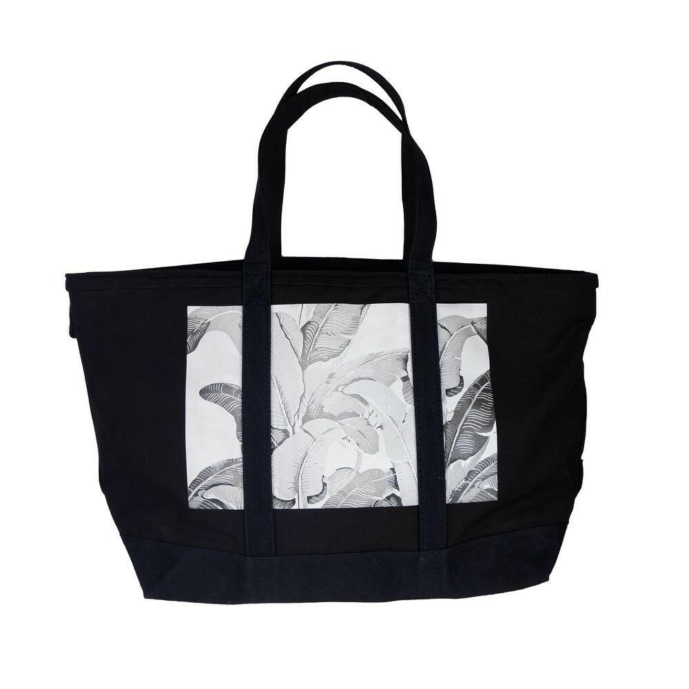 Palm Angels Chic Black Cotton Shoulder Bag -  Luxury Shoulder Bag for Women -  Palm Angels.