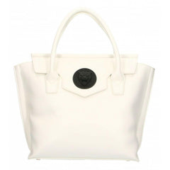 Plein Sport Elegant White Handbag With Magnetic Closure -   -  Plein Sport.