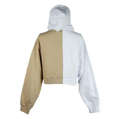 Comme Des Fuckdown Chic Two-Tone Graphic Hooded Sweatshirt -   -  Comme Des Fuckdown.