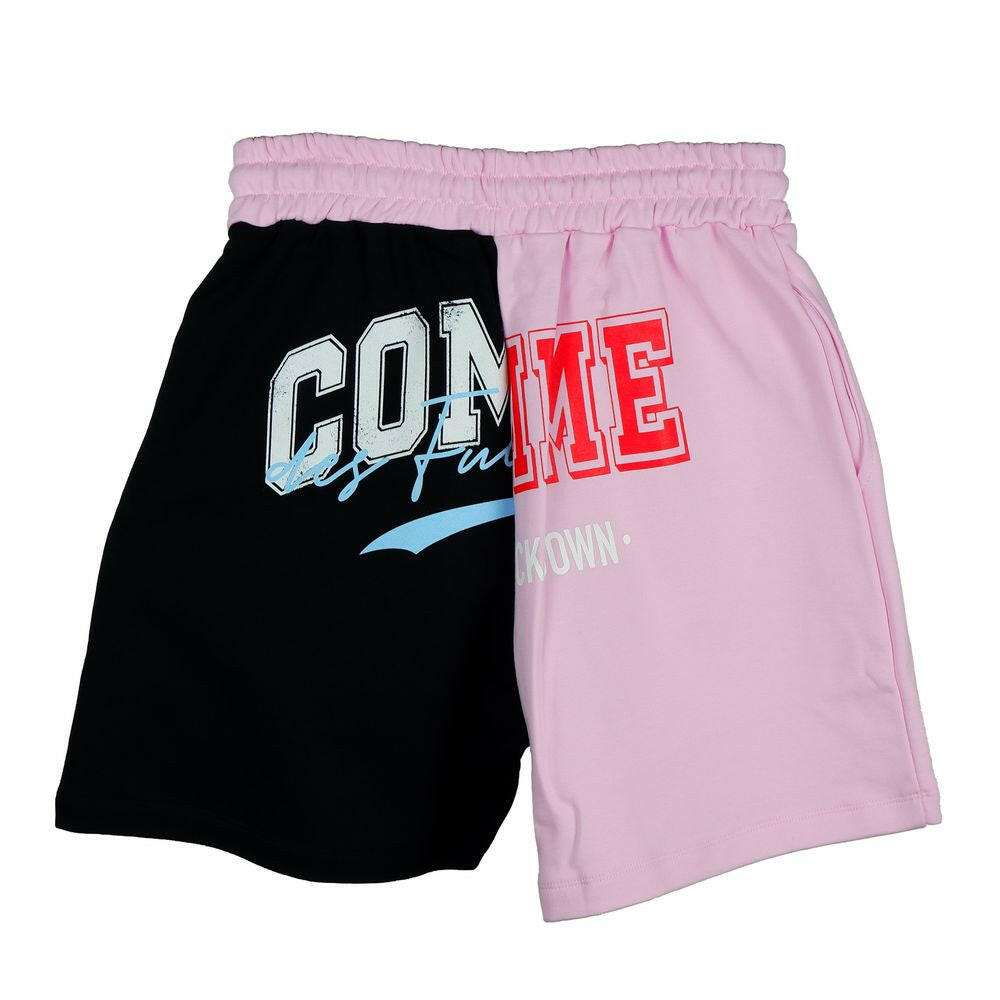 Comme Des Fuckdown Chic Two-Tone Graphic Shorts -   -  Comme Des Fuckdown.