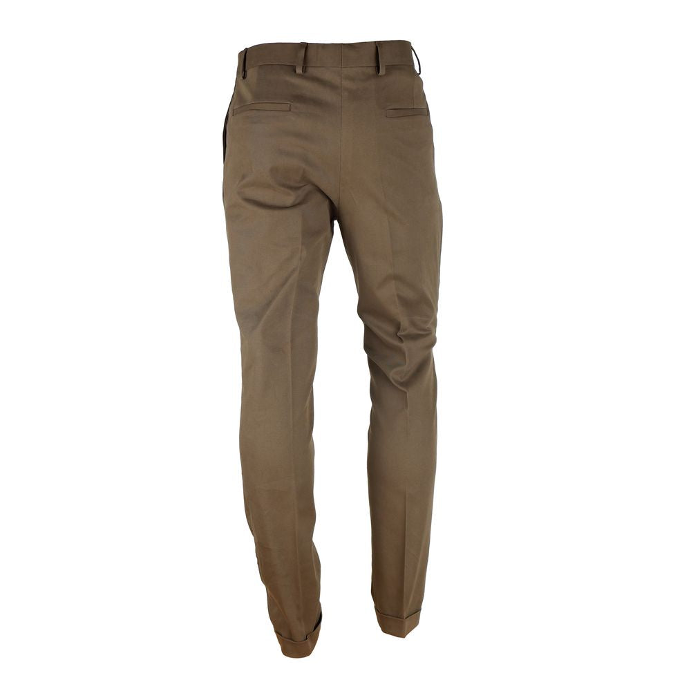 Made in Italy Brown Wool Men Trousers -   -  Made in Italy.