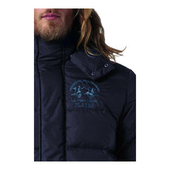 La Martina Blue Nylon Men Jacket -   -  La Martina.