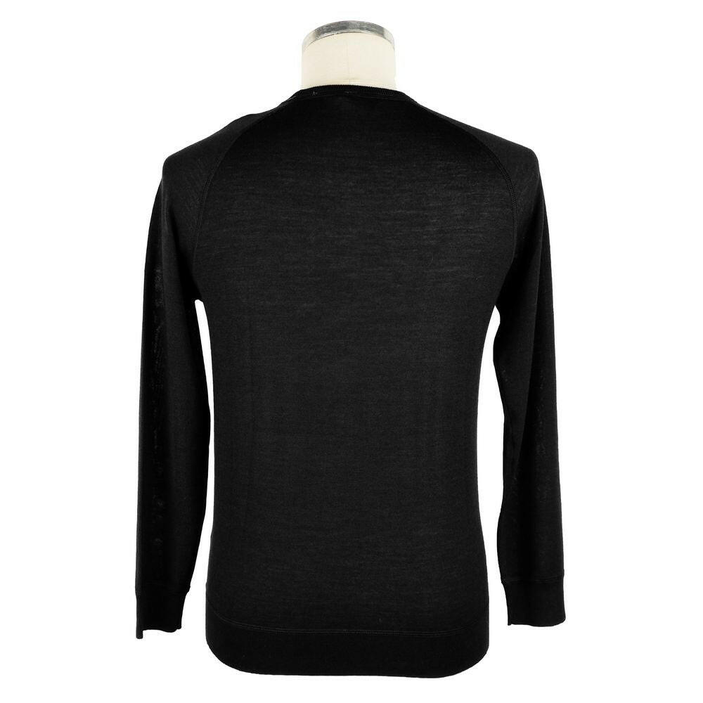 Emilio Romanelli Black Cashmere Men Sweater -   -  Emilio Romanelli.