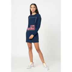 Love Moschino Blue Cotton Women Dress -   -  Love Moschino.