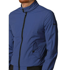 Refrigiwear Elegant Blue Bielastic Bomber Jacket -   -  Refrigiwear.