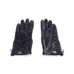 Cavalli Class Gray Lambskin Women Glove -   -  Cavalli Class.