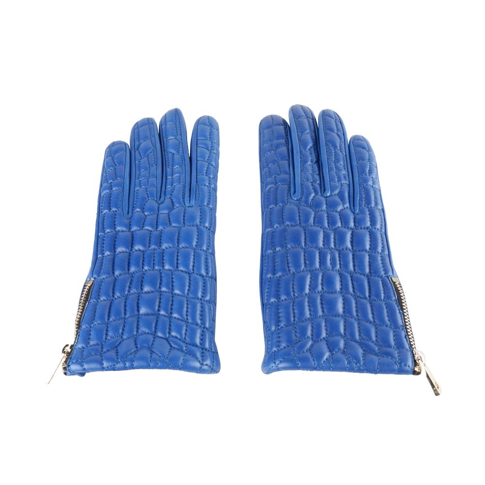 Cavalli Class Blue Lambskin Women Glove -   -  Cavalli Class.