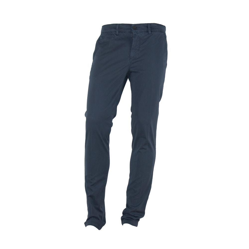 Made in Italy Chic Summer Cotton Blend Trousers -   -  Made in Italy.