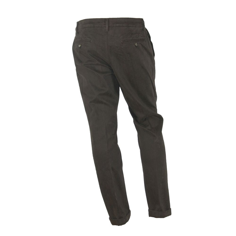 Made in Italy Elegant Brown Winter Trousers -   -  Made in Italy.
