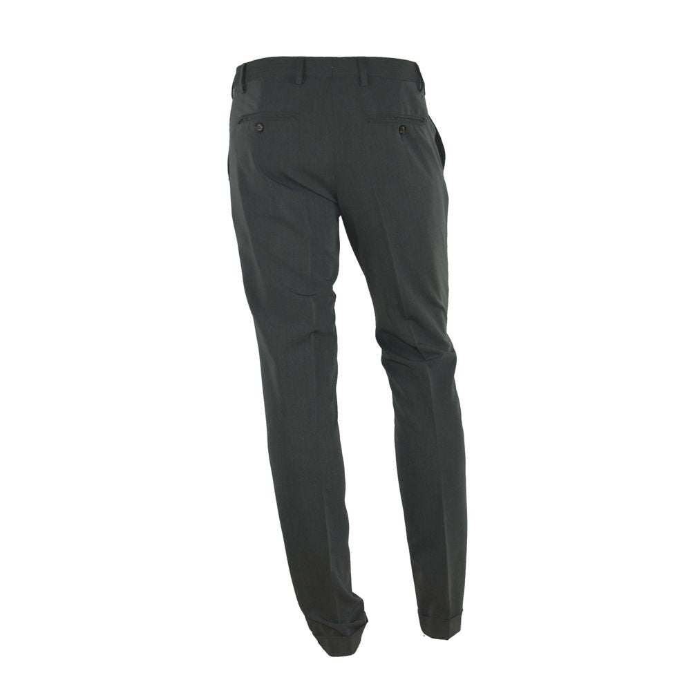 Made in Italy Elegant Italian Gray Trousers for Men -   -  Made in Italy.
