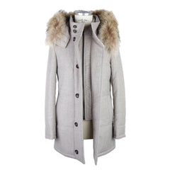 Made in Italy Italian Wool-Cashmere Blend Gray Jacket -   -  Made in Italy.