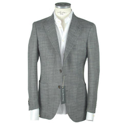 Emilio Romanelli Gray Wool Men's Blazer -   -  Emilio Romanelli.