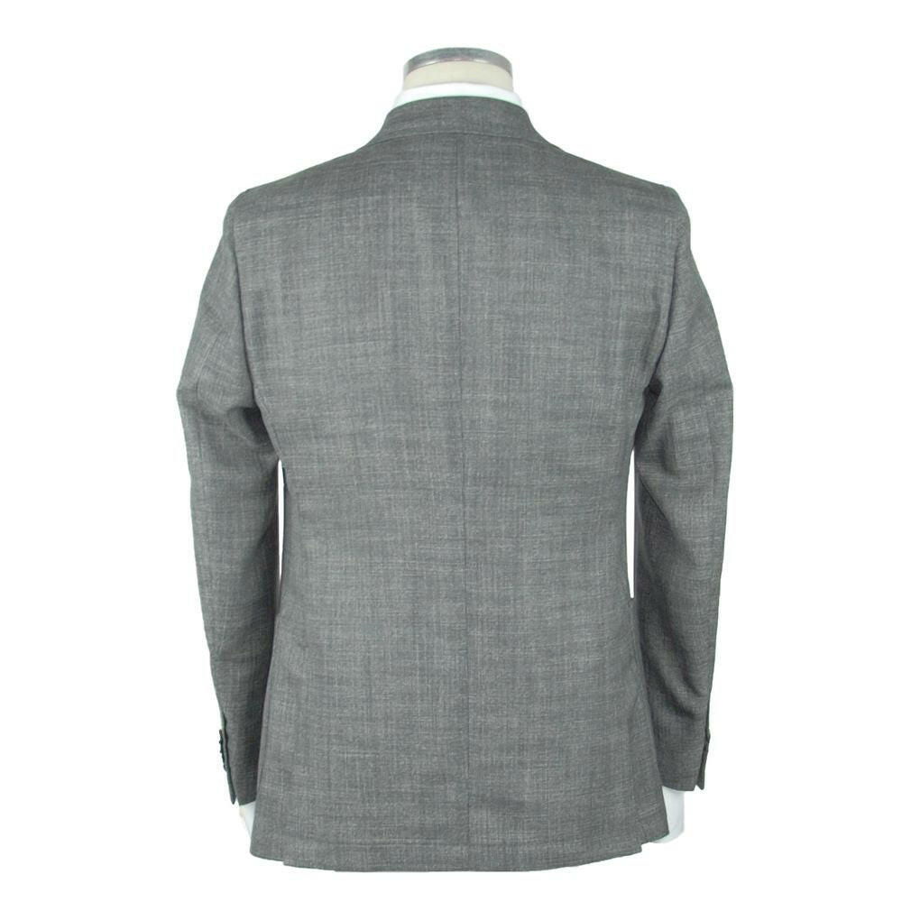 Emilio Romanelli Gray Wool Men's Blazer -   -  Emilio Romanelli.