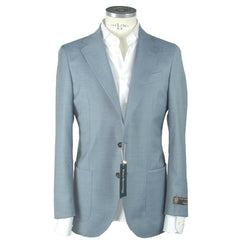 Emilio Romanelli Blue Wool Men's Blazer -   -  Emilio Romanelli.