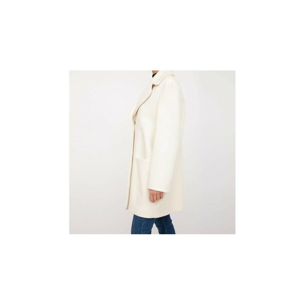 Love Moschino Chic White Winter Elegance Long Coat -   -  Love Moschino.