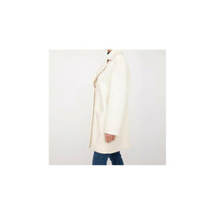 Love Moschino Chic White Winter Elegance Long Coat -   -  Love Moschino.