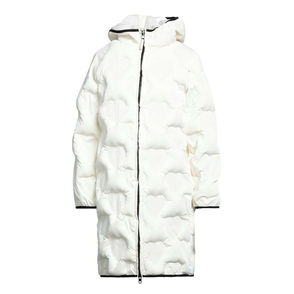 Love Moschino Chic Quilted Heart Long Down Jacket -   -  Love Moschino.