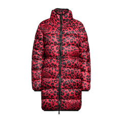 Love Moschino Chic Leopard Print Long Down Jacket -   -  Love Moschino.