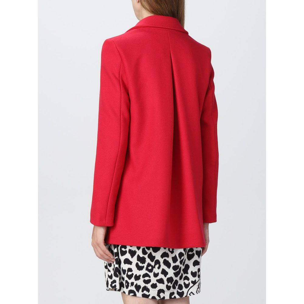 Love Moschino Chic Pink Wool Blend Jacket -   -  Love Moschino.