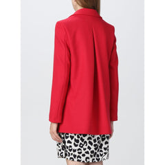 Love Moschino Chic Pink Wool Blend Jacket -   -  Love Moschino.