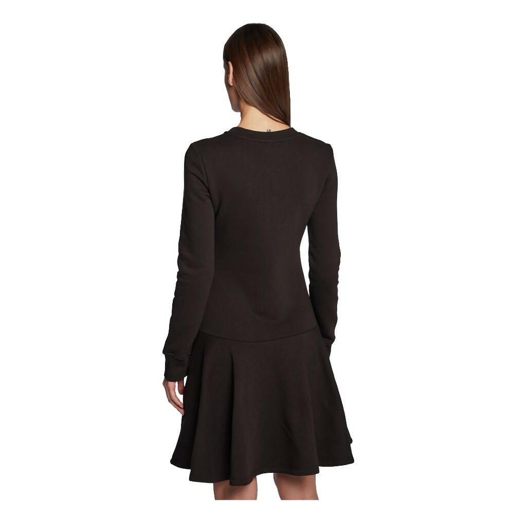 Love Moschino Chic Embossed Logo Cotton Blend Dress -   -  Love Moschino.