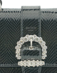 Jimmy Choo Black Leather Top Handle Shoulder Bag -   -  Jimmy Choo.