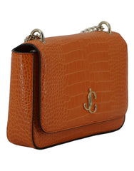 Jimmy Choo Amber Orange Leather Shoulder Bag -  Luxury Shoulder Bag for Women -  Jimmy Choo.