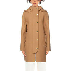 Love Moschino Brown Wool Women Coat -   -  Love Moschino.