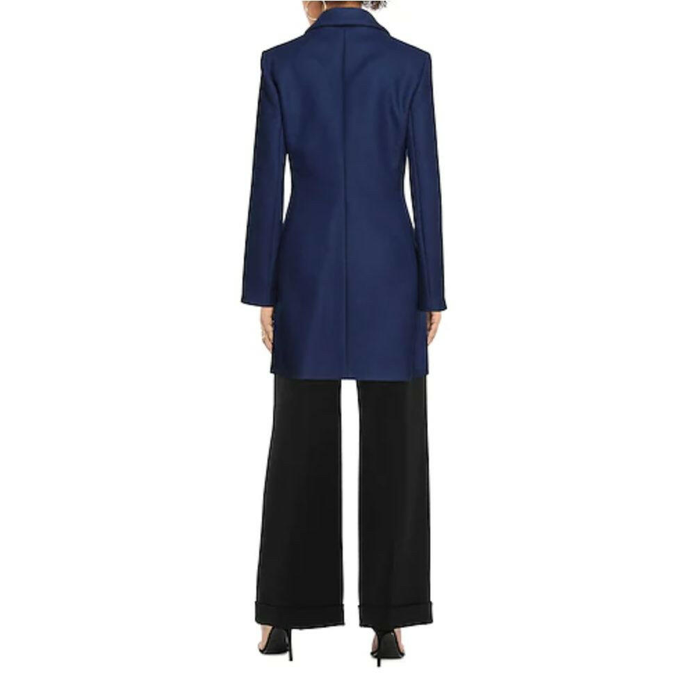Love Moschino Blue Wool Women Coat -   -  Love Moschino.