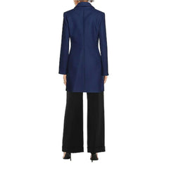 Love Moschino Blue Wool Women Coat -   -  Love Moschino.