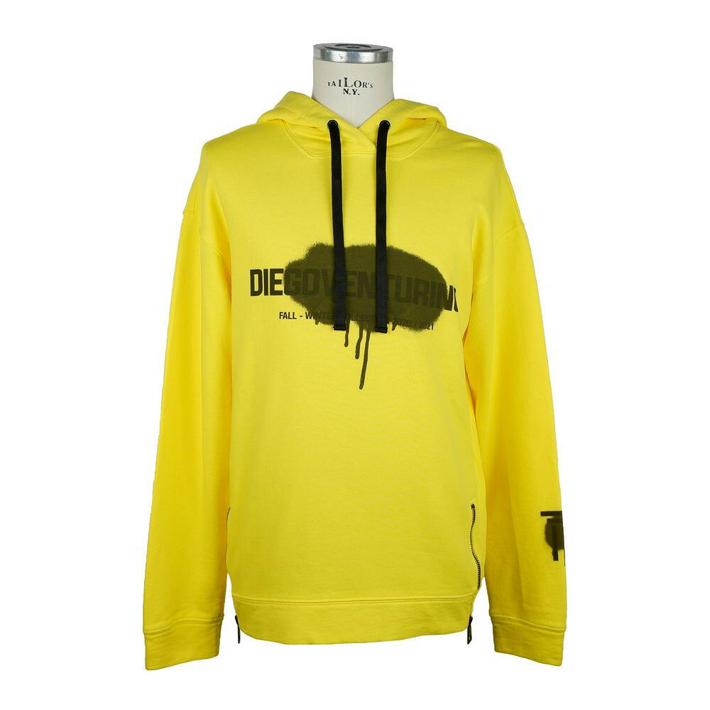 Diego Venturino Yellow Cotton Men's Sweater -   -  Diego Venturino.
