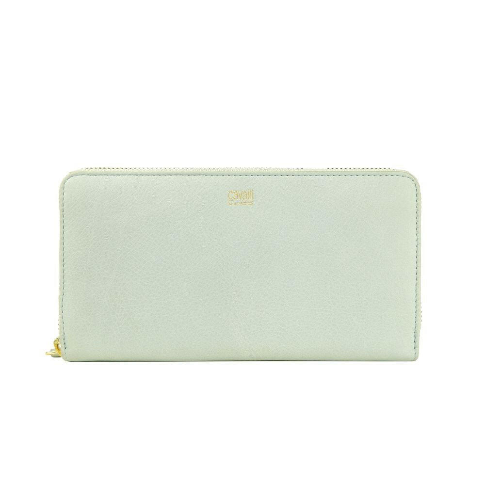 Cavalli Class Gray Calfskin Women Wallet -   -  Cavalli Class.