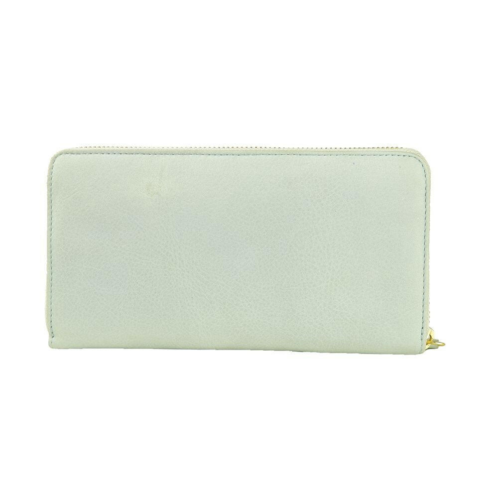 Cavalli Class Gray Calfskin Women Wallet -   -  Cavalli Class.