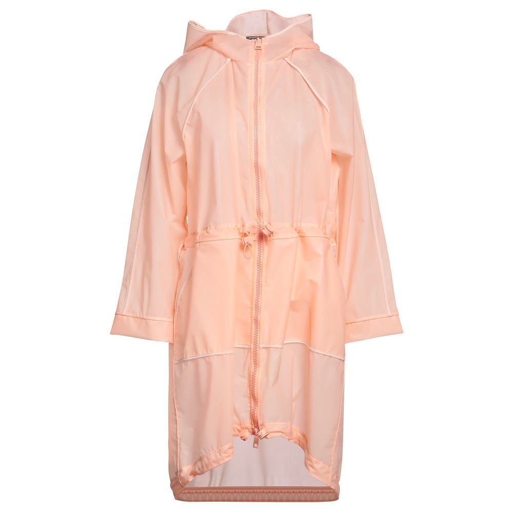 Elisabetta Franchi Powder Pink Long Waterproof Jacket -   -  Elisabetta Franchi.