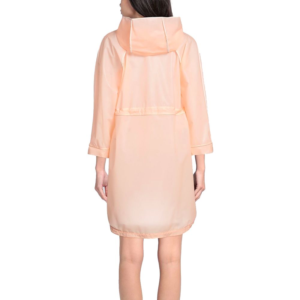 Elisabetta Franchi Powder Pink Long Waterproof Jacket -   -  Elisabetta Franchi.