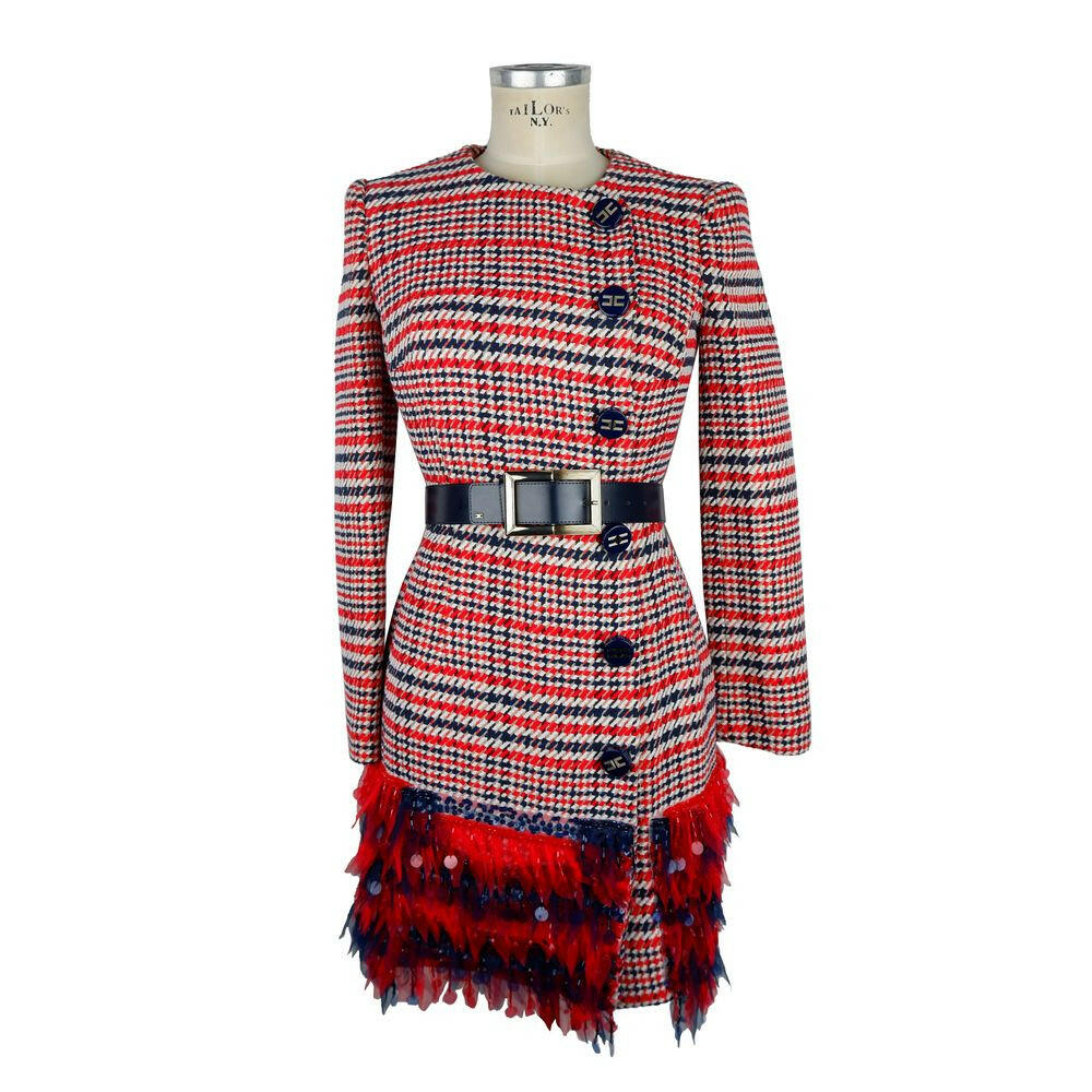 Elisabetta Franchi Red Cotton Women Dress -   -  Elisabetta Franchi.
