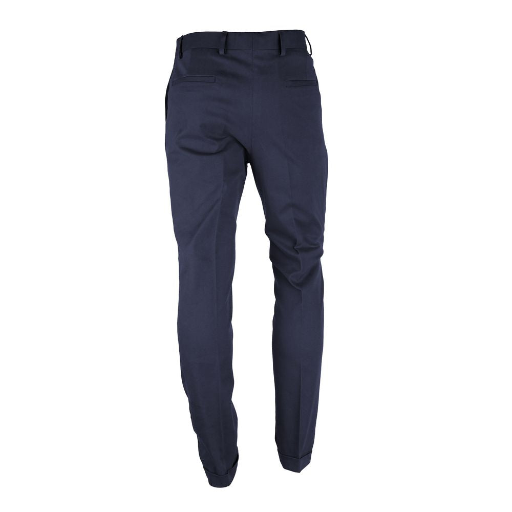 Made in Italy Blue Wool Men's Trousers -   -  Made in Italy.