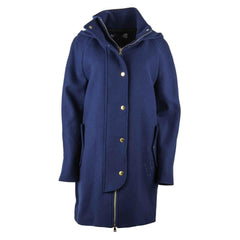 Love Moschino Blue Wool Women Coat -   -  Love Moschino.