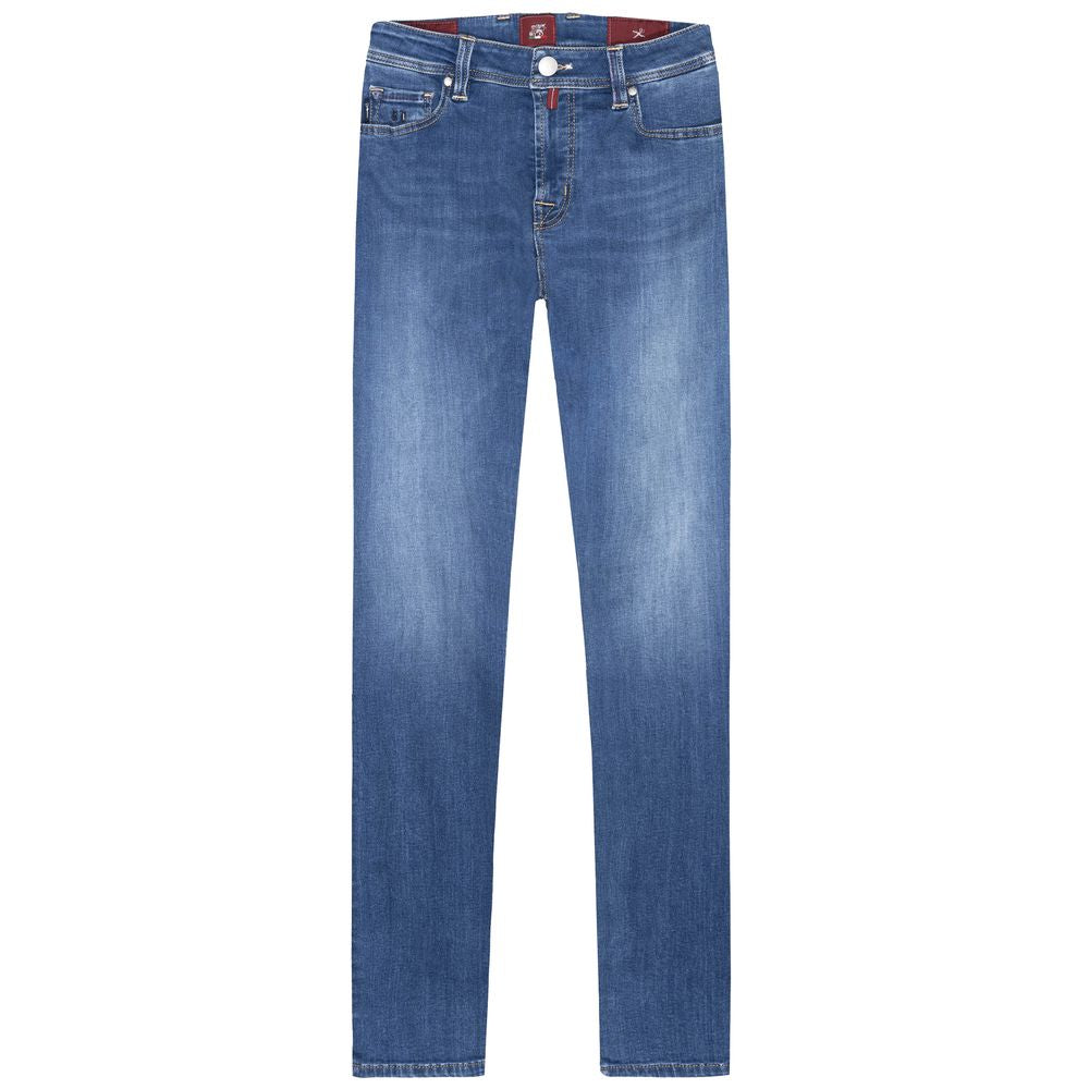 Tramarossa Blue Cotton Men's Jeans -   -  Tramarossa.