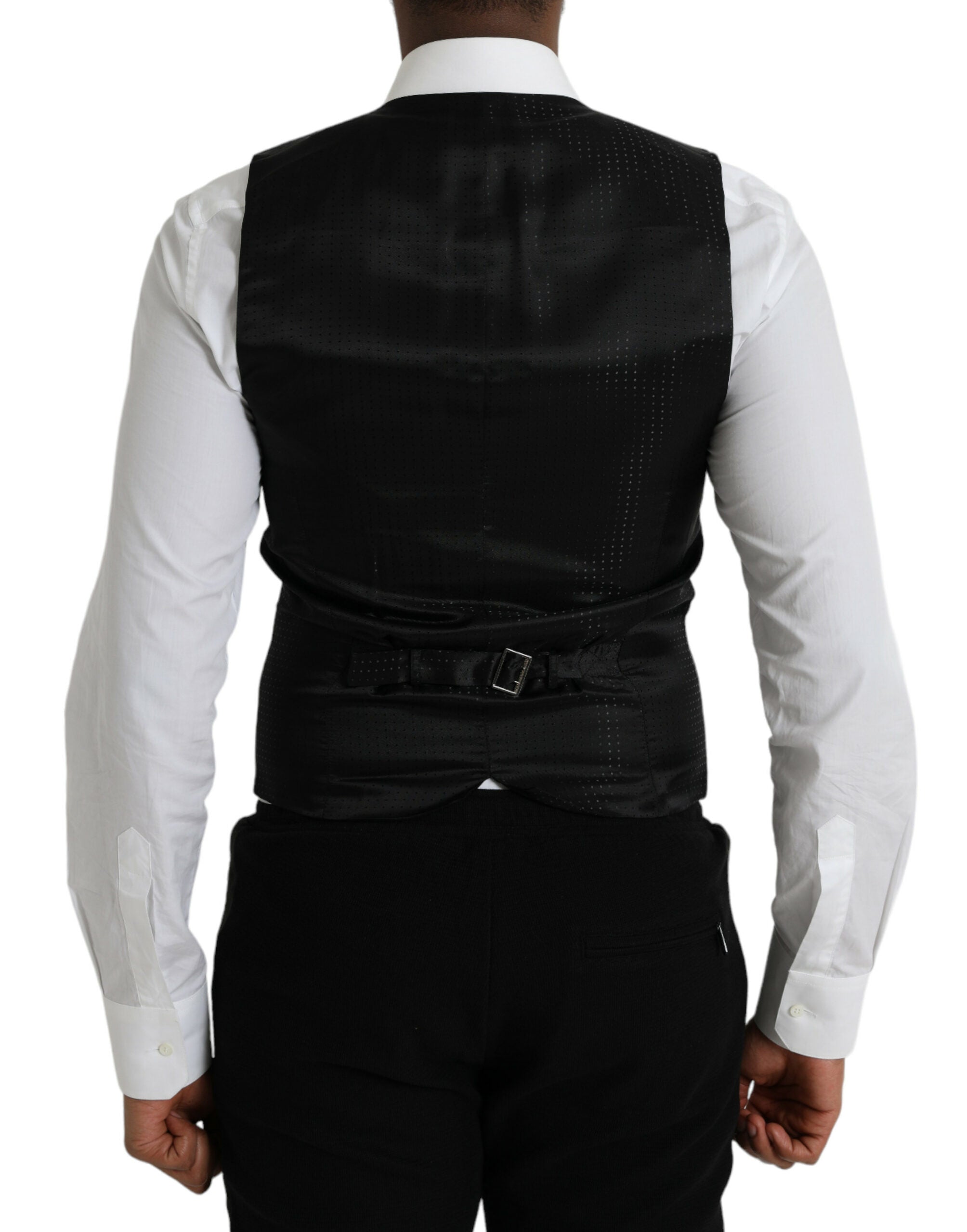 Dolce & Gabbana Maroon Satin Silk Waistcoat Dress Formal Vest -  Vests for Men Suits -  Dolce & Gabbana.