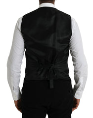 Dolce & Gabbana Black Wool Waistcoat Dress Formal Vest -  Vests for Men Suits -  Dolce & Gabbana.