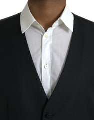 Dolce & Gabbana Black Wool Waistcoat Dress Formal Vest -  Vests for Men Suits -  Dolce & Gabbana.