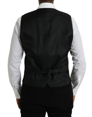 Dolce & Gabbana Black Wool Waistcoat Dress Formal Vest -  Vests for Men Suits -  Dolce & Gabbana.