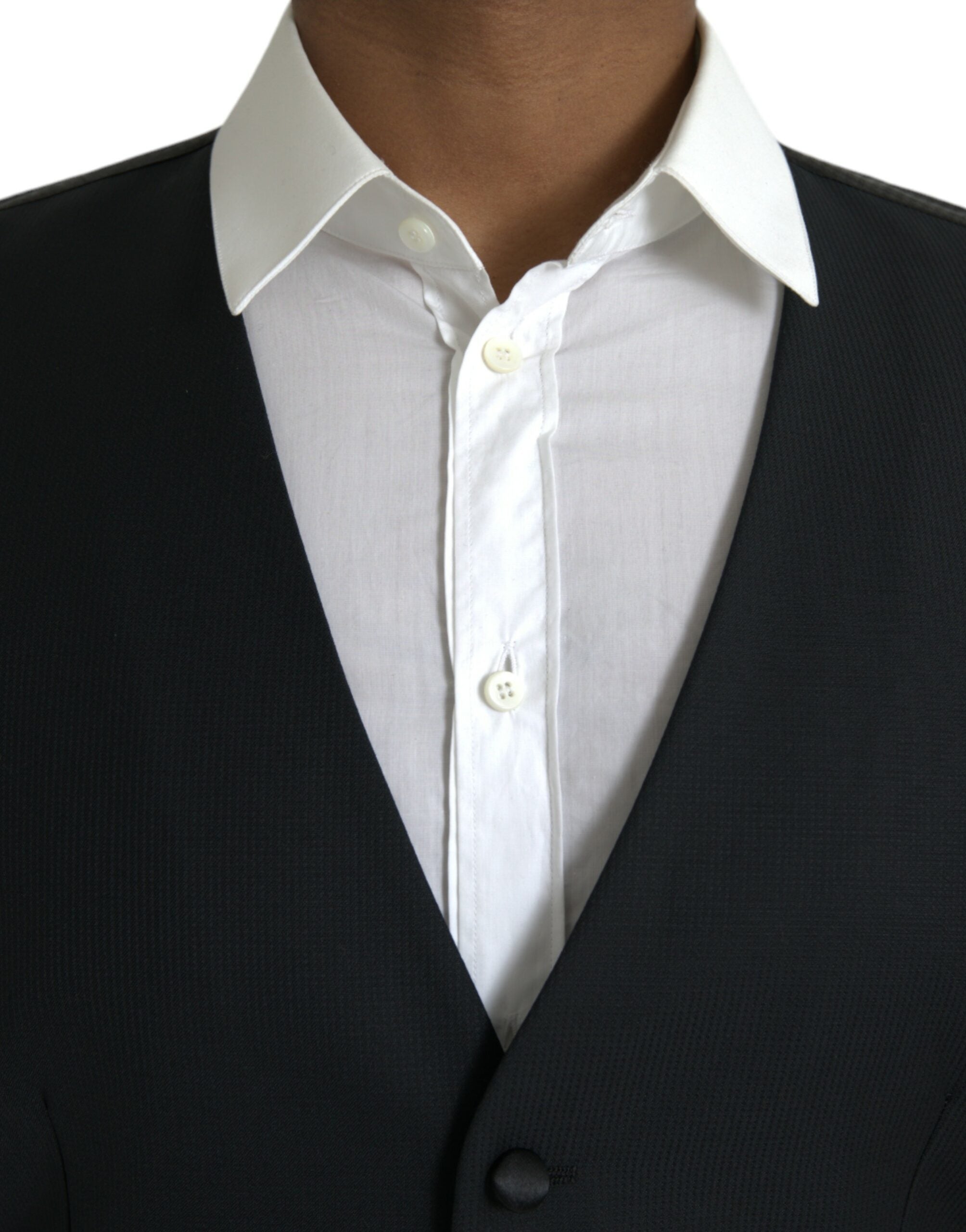 Dolce & Gabbana Black Wool Waistcoat Dress Formal Vest -  Vests for Men Suits -  Dolce & Gabbana.