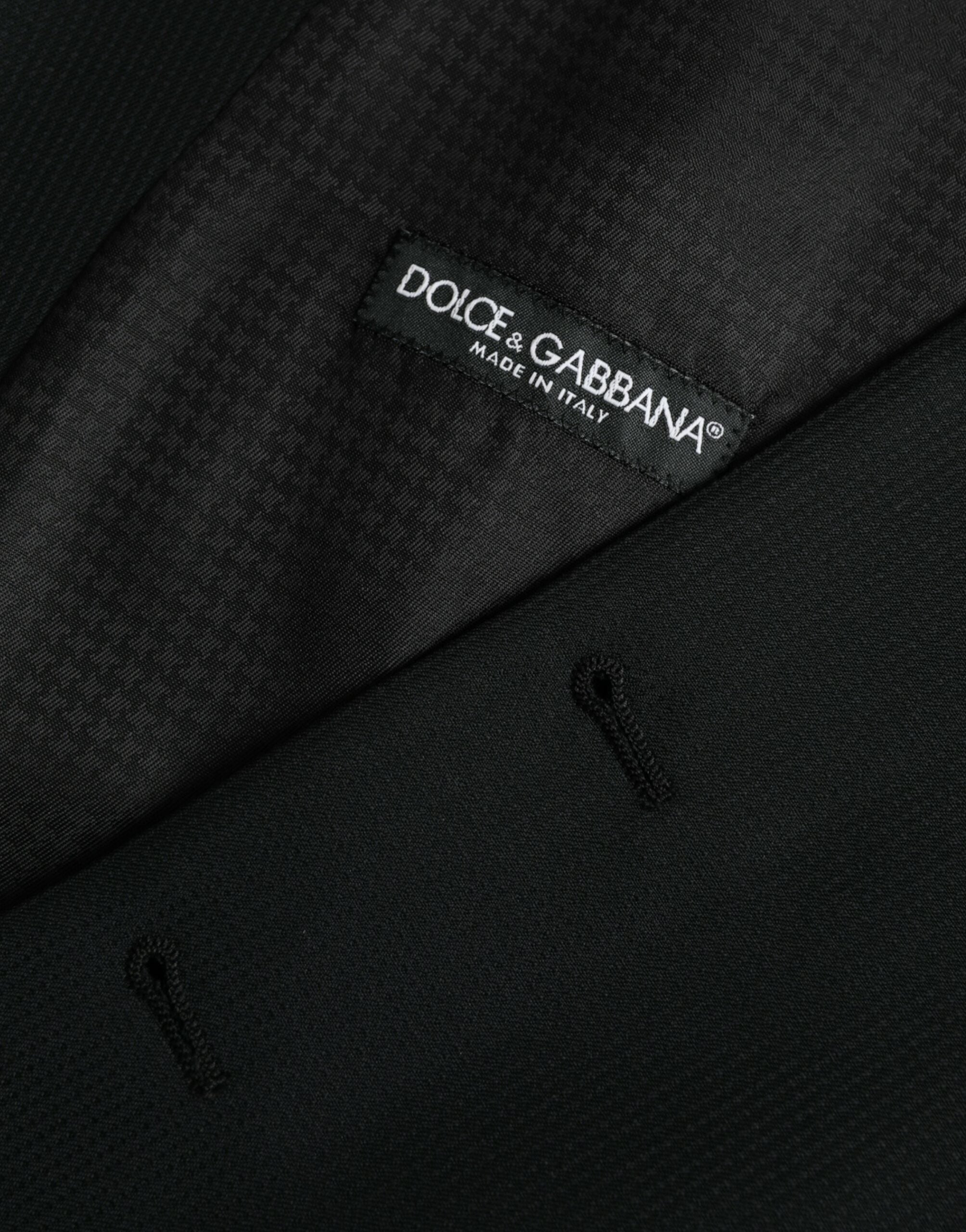 Dolce & Gabbana Black Wool Waistcoat Dress Formal Vest -  Vests for Men Suits -  Dolce & Gabbana.
