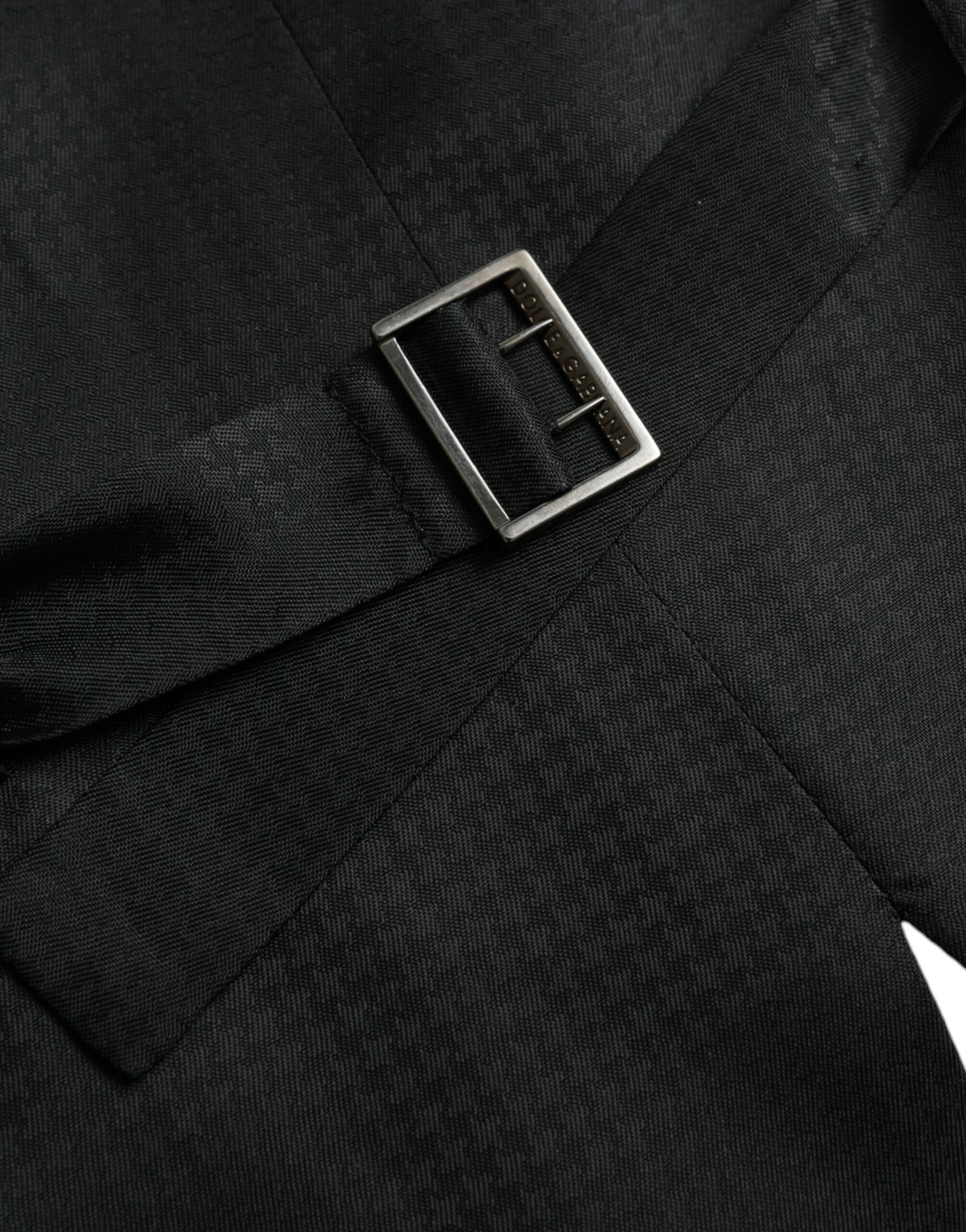 Dolce & Gabbana Black Wool Waistcoat Dress Formal Vest -  Vests for Men Suits -  Dolce & Gabbana.