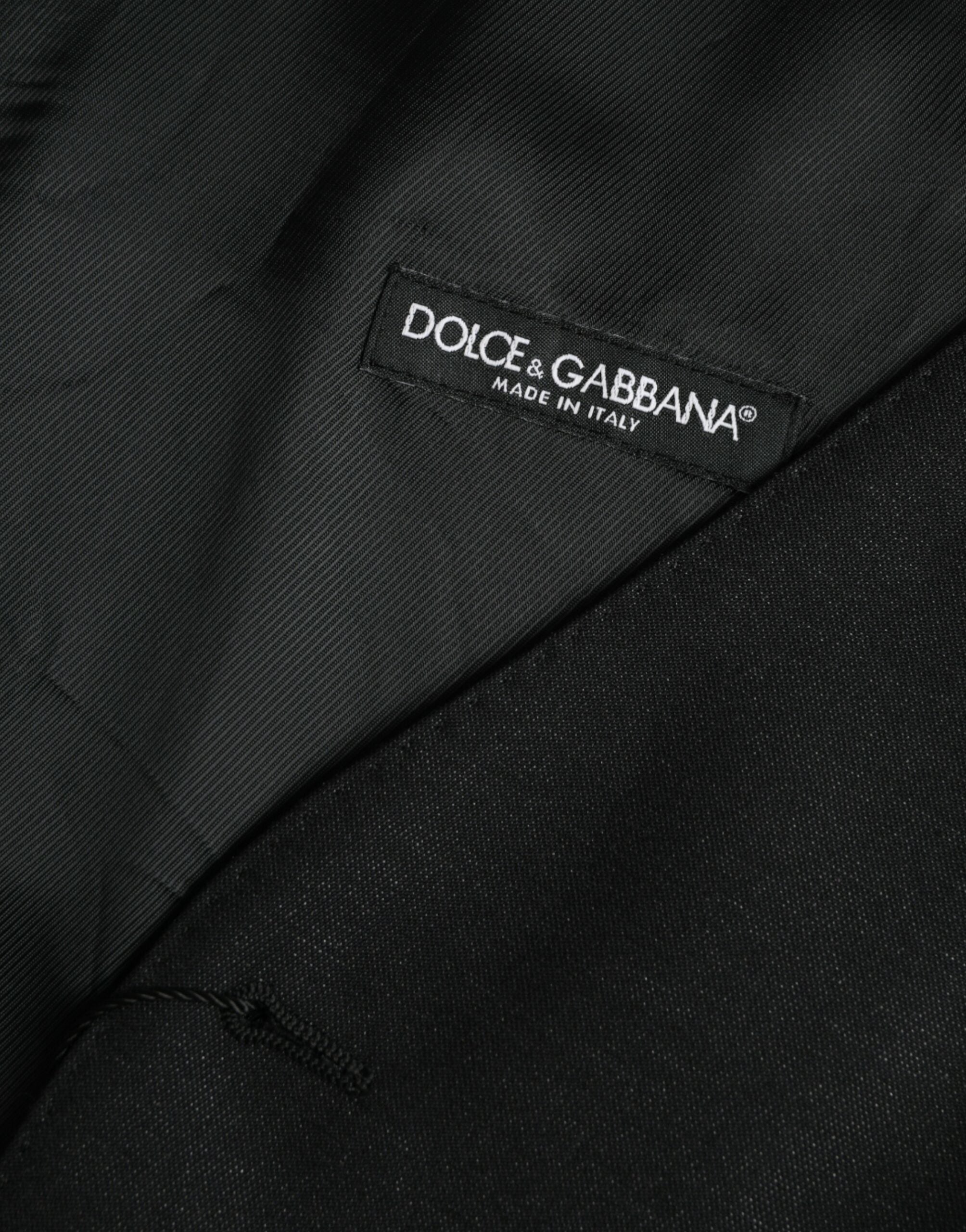 Dolce & Gabbana Black Wool Waistcoat Dress Formal Vest -  Vests for Men Suits -  Dolce & Gabbana.
