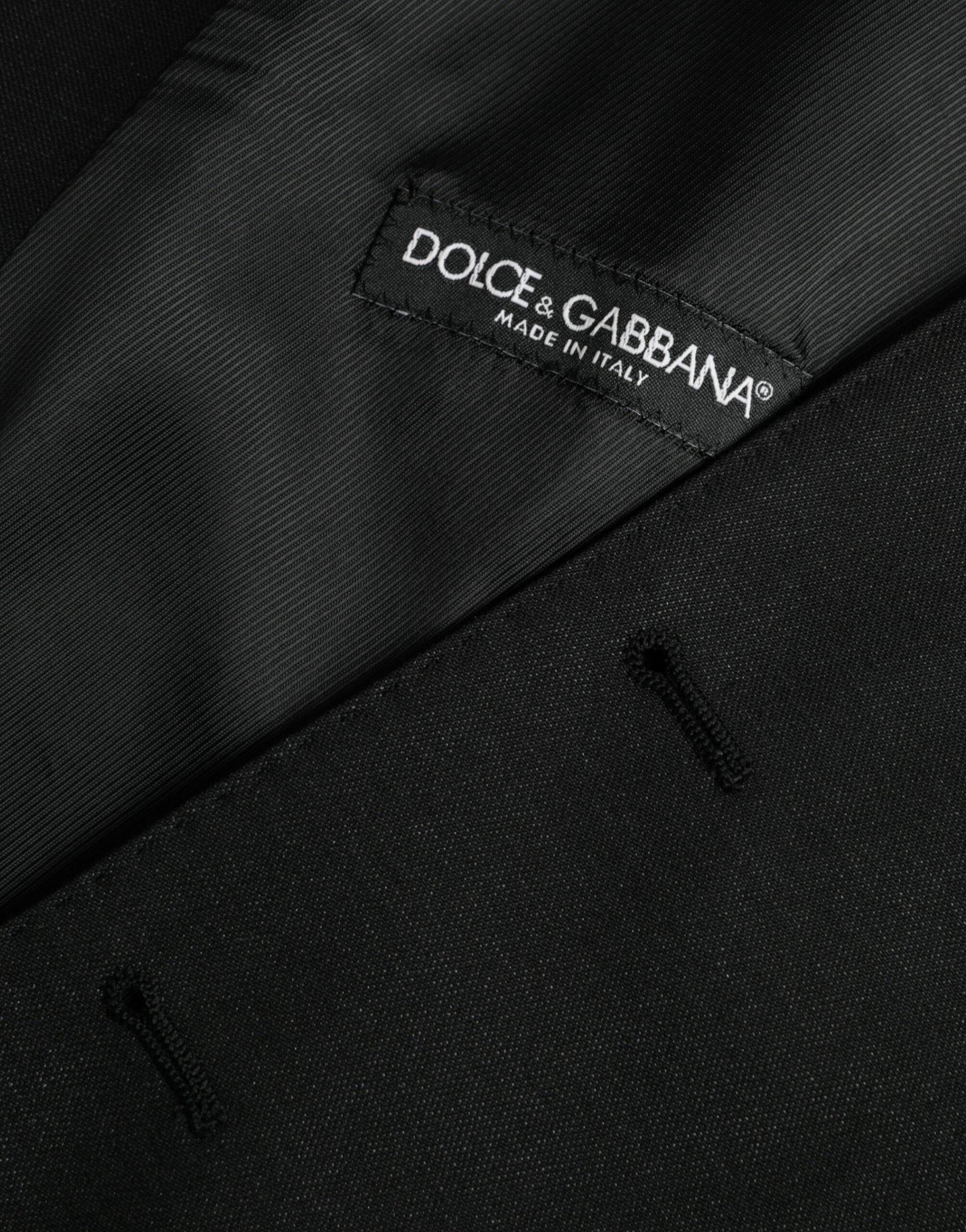 Dolce & Gabbana Black Wool Waistcoat Dress Formal Vest -  Vests for Men Suits -  Dolce & Gabbana.
