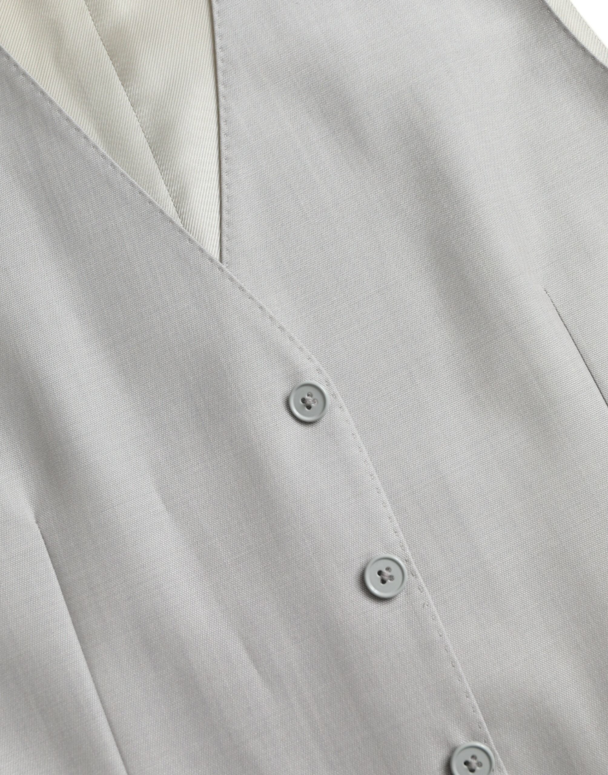 Dolce & Gabbana Light Gray Wool Formal Dress Waistcoat Vest -  Vests for Men Suits -  Dolce & Gabbana.